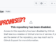 Microsoft GitHub repository suspension