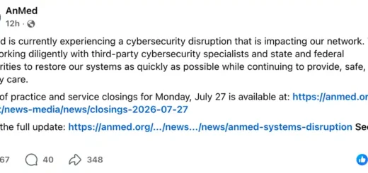 AnMed malware cyberattack impacting clinic closures and healthcare services