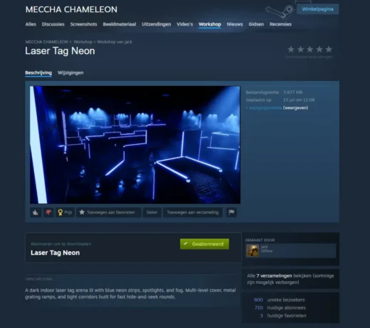 Meccha Chameleon malware infection vector via Steam Workshop maps