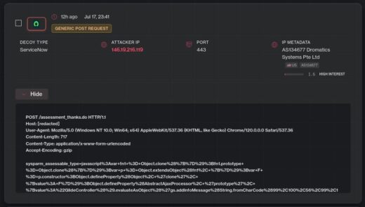 ServiceNow RCE vulnerability exploitation diagram, CVE-2026-6875 sandbox bypass attack, ServiceNow critical security flaw