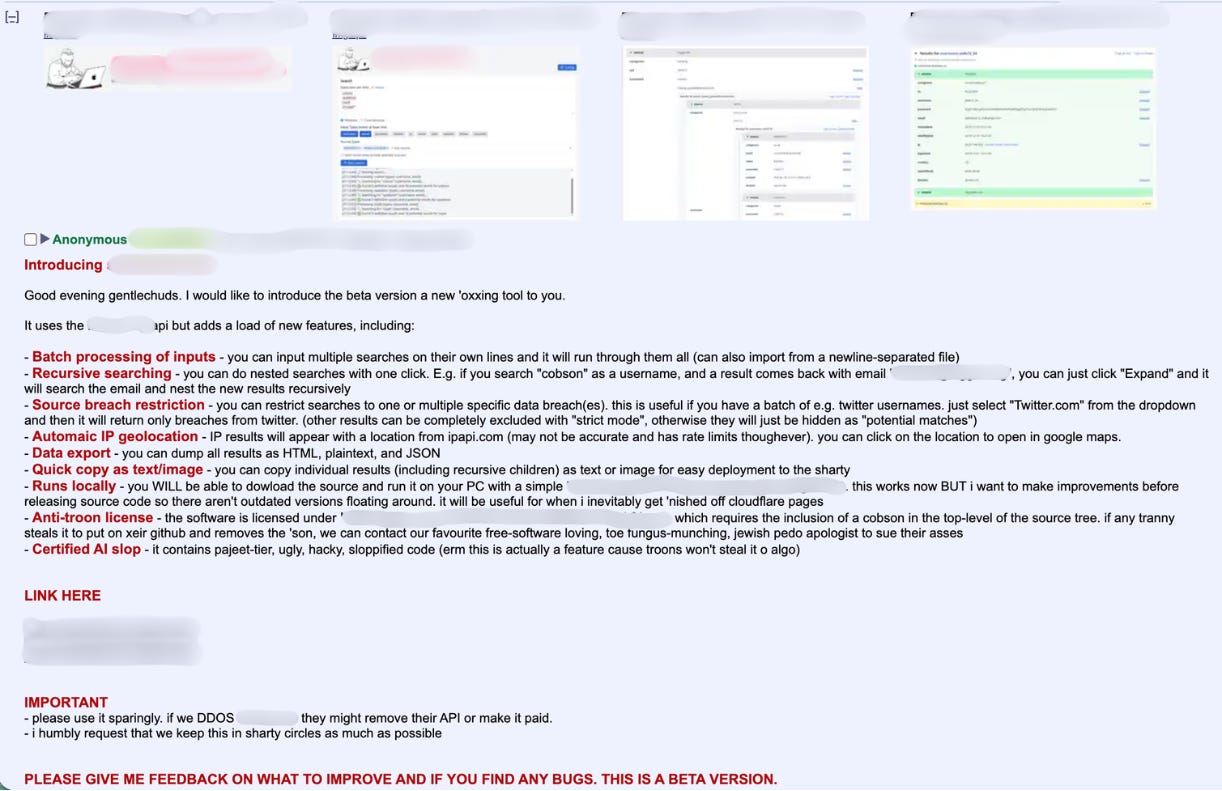Image depicting AI doxxing tools extracting private information from data leaks