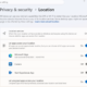 Windows 11 per-app permissions camera microphone location privacy settings