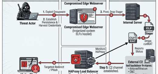 Ted Backdoor HAProxy malware and CurlRAT cyberattack structure