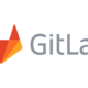 GitLab interface with a warning overlay indicating active vulnerability exploitation