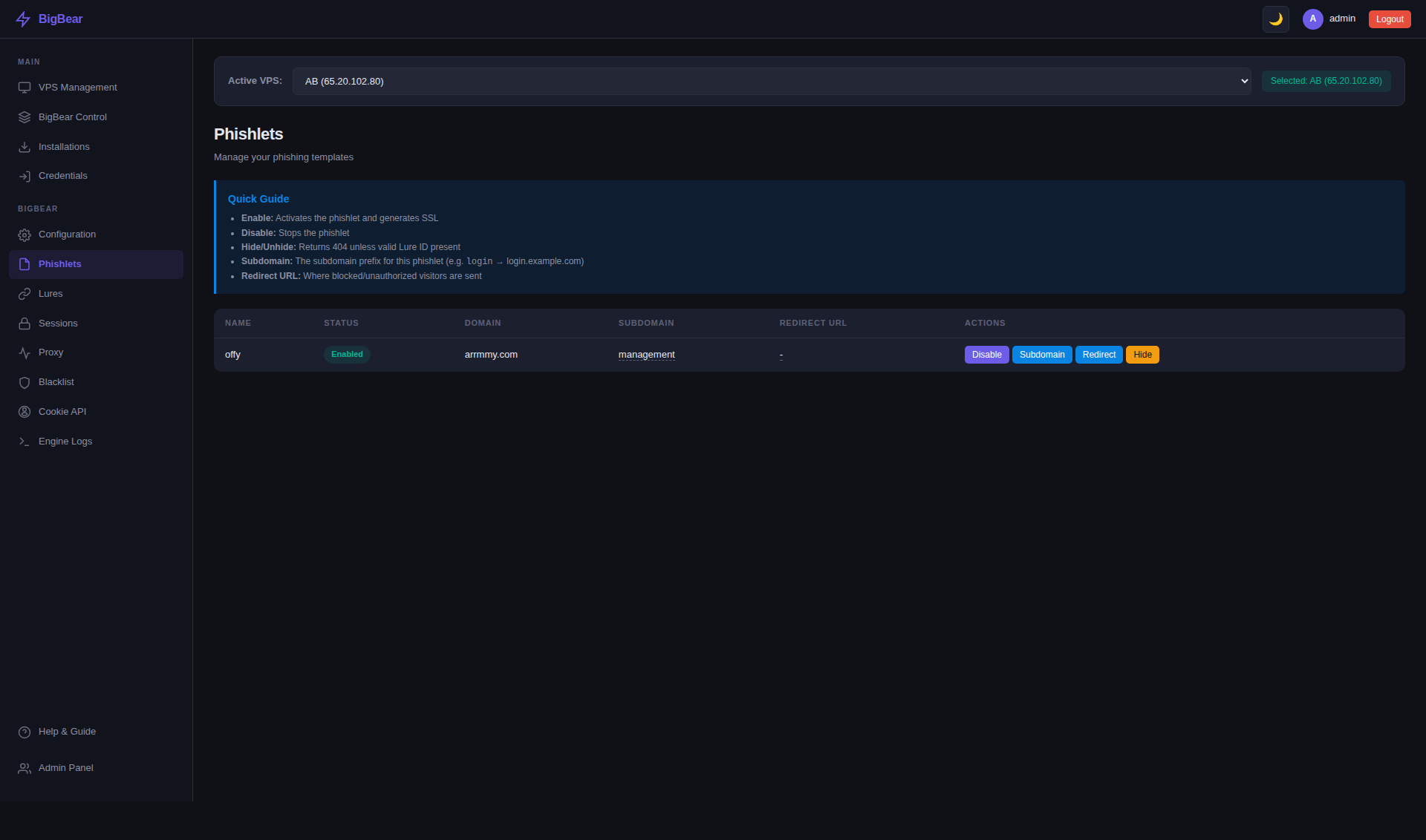 BigBear 2.0 phishing platform bypassing Microsoft 365 MFA with Evilginx2 AiTM attack