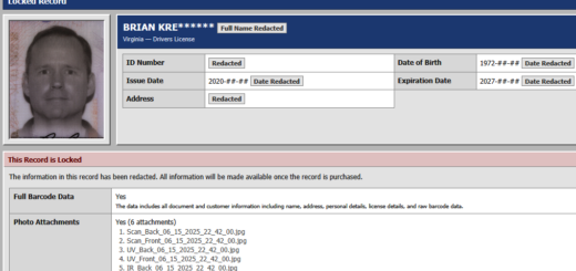 Driver's license data breach with 153M scans sold on the Nexus dark web marketplace