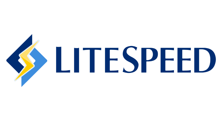 LiteSpeed Web Server Enterprise logo displayed on a server rack panel