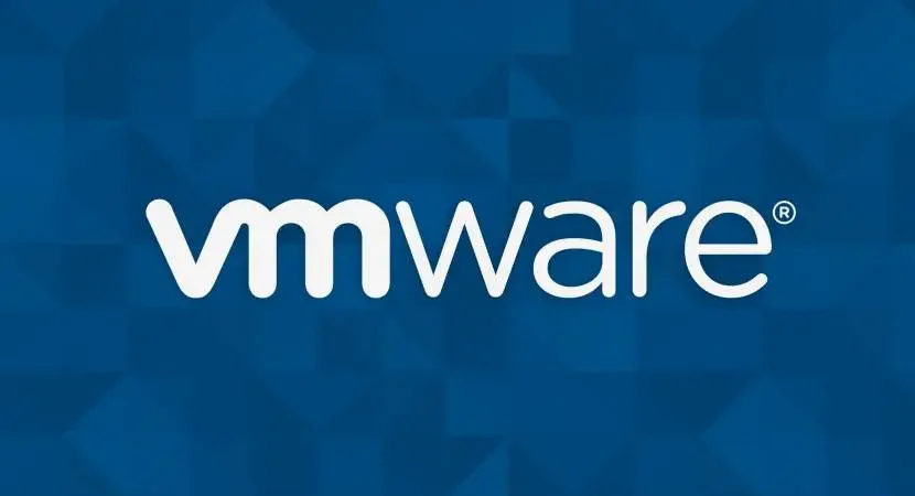 VMware vCenter server interface overlaid with ransomware lock icon
