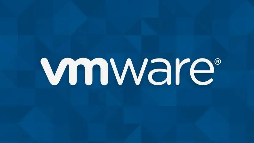 VMware vCenter server interface overlaid with ransomware lock icon