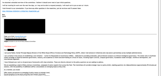TA419 phishing campaign using a fake Microsoft login window to run Microsoft 365 session hijacking against US AI policy experts
