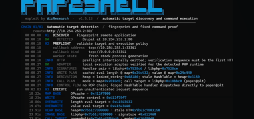 PHP2Shell ASLR bypass exploit diagram showing memory leak and remote code execution