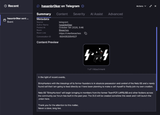 ShinyHunters hacker group cryptographic key compromise and impostor brand takeover